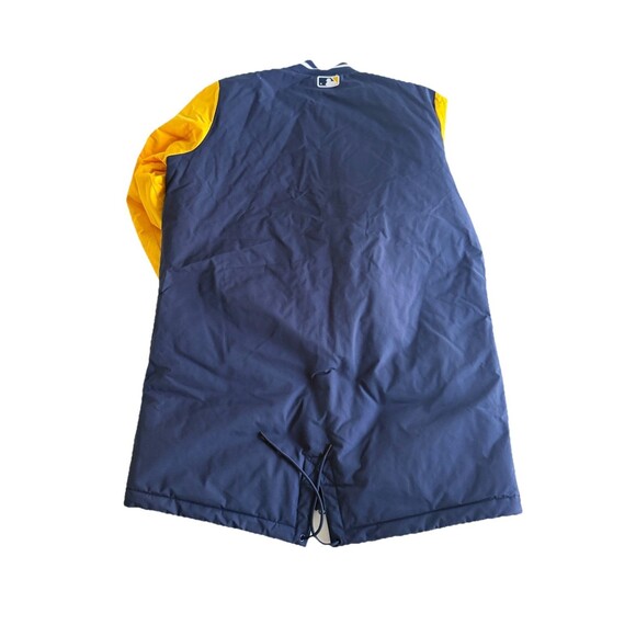 Nike Milwuakee Brewers Navy Yellow Dugout Performance Full Zip Jacket Men's M - Picture 3 of 16
